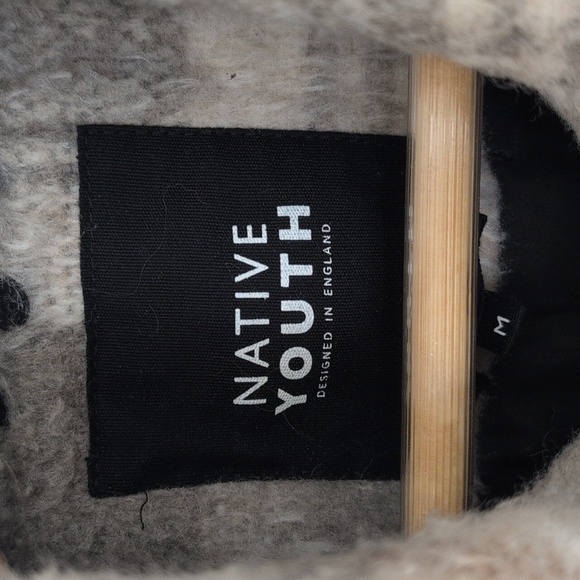 NATIVE YOUTH PLAID JACKET SIZE MEDIUM - Picture 4 of 7